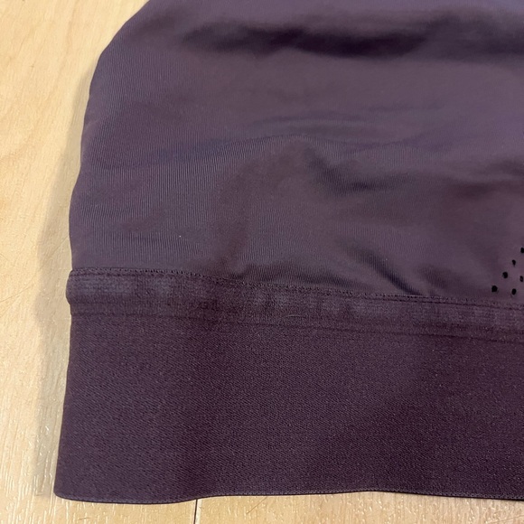 Lululemon Soulcycle To the Beat Bra Long Line High Neck Size 4 Purple Taupe - Picture 3 of 12